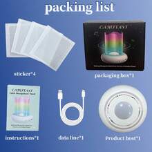 Rechargeable Mosquito Killer Lamp, 360° UV Light Mosquito Trap, Hanging Glue Mosquito Killer Lamp - Multicolor - View 3