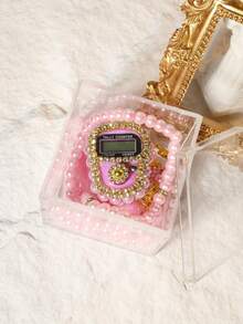 1pc Rosary Counter Set - High-End Packaged Counting Ring, Bracelet With Counter, Counter, Electronic Manual Button Counter, Compact Portable Ring Counter, Thumb Press Counter - Multicolor - View 11