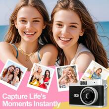 1080P HD Digital Camera, Supports 32GB, Portable Digital SLR Camera, Multi-Function Multi-Filter, Suitable For Video Blogging And Travel Photography, Digital Camera Toy (200mA Rechargeable Battery) - Multicolor - View 9