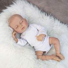 50cm Realistic 3D Painted Skin Reborn Doll Handmade Soft Cloth Body Lifelike Dolls Play House Toys Birthday Gifts - White - View 2