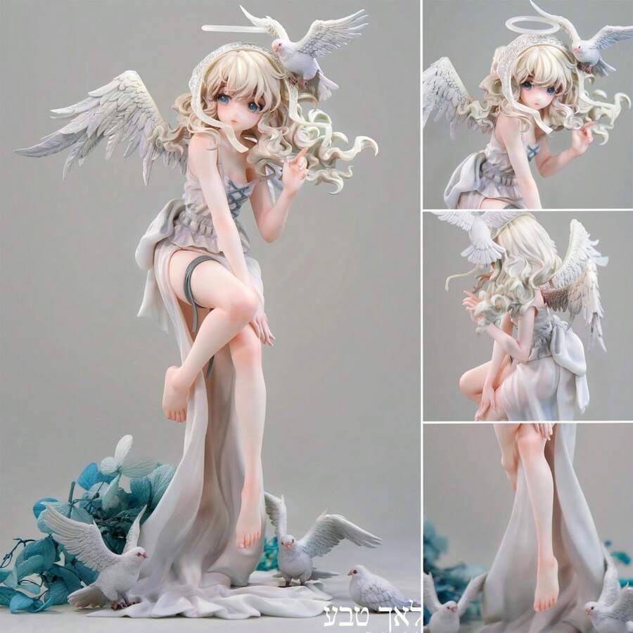 Tượng thiên thần anime tỷ lệ 1:7, cao 25cm, tượng cô gái anime hai tông màu, mô hình cô gái anime 2D dễ thương, tượng sưu tầm, mô hình trưng bày, tượng trang trí anime 2D, tượng cô gái thỏ tỷ lệ 1:7, tượng cô gái anime 2D, tượng cô gái anime hoàn chỉnh, mô hình cô gái anime dễ thương, tượng trang trí bàn làm việc, tượng trang trí tủ trưng bày, tượng trang trí anime cho nhà cửa. - Nhiều màu - Xem 1