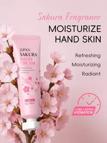LAIKOU 1 Set Duradero Kit de Cuidado de Manos con Fragancia Japonesa Reikou Sakura (Cera de Manos Sakura 50g + Crema de Manos Sakura 30g + Esencia de Manos Sakura 50ml + Jabón de Manos Sakura 4g), Fragancia de Larga Duración, Previene la Sequedad y las Arrugas, Cuidado de Manos Blanqueador, Adecuado para Mujeres, Madres, Esposas, Hermanas, Adolescentes, Novias, Ideal para Viajes, Campamento, Senderismo, SPA al Aire Libre, También un Regalo Pensativo para Novias - 4 piezas - Ver 8