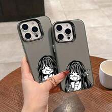おしゃれなスマホケース 11/12/13/14/15/15pro/15 Plus/15 Promax/7plus/8plus/X/Xs Max/Xr/11pro/12pro/13pro/14pro/12mini/13mini/11promax/12promax/13promax/14promax/14plus/5 - 透明な黒 - チェックする 6