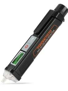POROMETISTO VD01 智能电压测试仪是一款非接触式检测设备，设计用于 12-1000V 交流电压测试。它配备液晶显示屏、电路追踪功能和 IP66 防水等级，是电工、家庭电路维护以及复杂环境下电路测试的理想工具。 - 黑色 - 查看 13