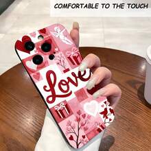 1PC Phone Case,  Love Hearts Gifts Angels Trees , Stylish Phone Case, Phone Decoration, All-around Lens Protection, Creative Small Gift, Funny Gift for Boys and Girls - ブラック - チェックする 2