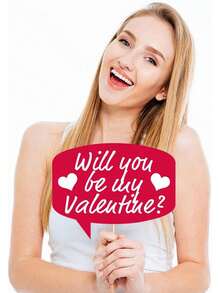 25件情人节拍照道具，婚礼摄影道具，浪漫派对装饰拍照自拍道具，包括爱心、玫瑰、眼镜、嘴唇、胡子、帽子，适用于情人节主题派对、婚礼、周年纪念、新娘送礼会等场合。 - 彩色 - 查看 9