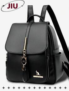 Anti-Theft PU Leather Backpack, Women's Wallet, Multifunctional Fashion Everyday Bag, Multi-Pocket Lightweight Travel Bag, Large Capacity Minimalist Backpack, Convenient Backpack, Suitable For Students, Nurses, Teachers, Business Professionals, Travel, Commuting, Shopping, Office, Dating, Hiking, Training, Work, Birthday Gift, Holiday Gift, Backpack - Multicolor - View 13