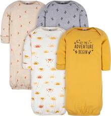 Conjunto de 4 Pijamas para Niños y Niñas Camisón bebés Unisex - Animales verde - Ver 6