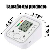 Monitor de toma de presión arterial de brazo recargable usb - Blanco - Ver 3
