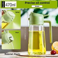 1pc 2-In-1 Oil Sprayer Bottle, Kitchen Household Leak-Proof Sauce/Vinegar Dispenser, 470ml - Multicolor - View 17