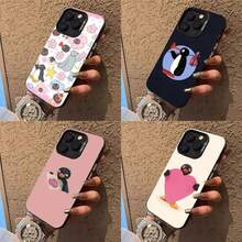 Happy P-Pingu Penguin Phone Case For 17,16,15,14,13,12,11,Pro,Max,Plus,E, IMD Matte Black - Z2 - 查看 3