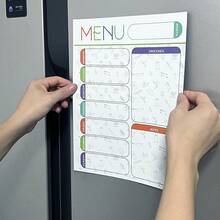 Magnetic Erasable Whiteboard Fridge Sticker - Weekly Planner And Organizer, Includes Grocery List, Meal Plan And Kitchen Fridge To-Do Section - Multicolor - View 12