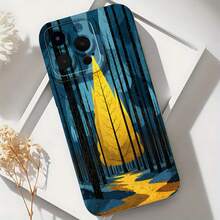 2026 nueva funda de teléfono esmerilada, funda de teléfono con impresión de bosque y árbol amarillo para  17 15 Pro Max  17 14 Pro  17 13  17 12  Galaxy S23 S22 S21 S20 protector de teléfono funda de pareja regalo para novio novia regalo de vacaciones - Negro - Ver 6