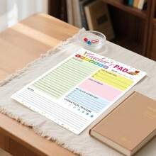 Teacher Notepad 5.5 X 8.3 Inch Checklist Daily Scheduler Sheets Tear-Off Daily To Do List Organizer Planner Sheets For Teachers Daily Tasks Notepad Appreciation 1 Pack - Multicolor - View 4