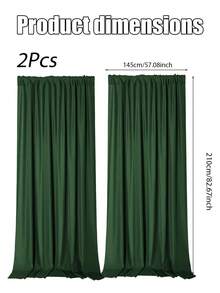 1/2片 145*210厘米 黑/绿、白色光滑缎面摄影背景幕布（不含杆和袋），适用于婚礼、生日派对、摄影工作室、新娘送礼会、婴儿洗礼、家居装饰、庆祝活动、毕业典礼、周年纪念等室内外场景。 - 彩色 - 查看 11