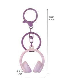 New Handmade DIY Realistic 3D Earphone Keychain, 1pc Cute Earphone Pendant Keychain, Creative Gift For Holidays, Suitable For Daily Use, Gift For Friends - Multicolor - View 11