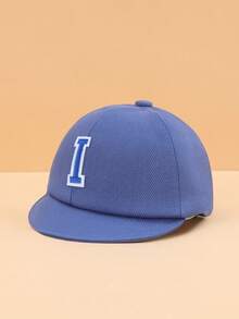 1顶婴儿/幼儿蓝色26字母图案软边棒球帽，蓝色字母图案，时尚简约百搭，轻盈柔软，防晒，适合1-2岁男/女婴日常休闲佩戴，春夏皆宜，可作为实用礼物 - 藍色 - 查看 22