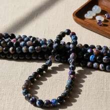 Piedra natural agata de fuego para Bisuteria 1 tira - Multicolor - Ver 3