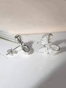 2件套奢华优雅蝴蝶结耳环，女士珠宝礼品，适合派对和日常佩戴 - 風格 V - 查看 11
