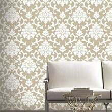 RoomMates RMK9112WP - Papel pintado, diseño de damasco gris(Oro) - Multicolor - Ver 3