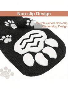 4 Pieces Non-Slip Dog Socks, Soft Adjustable Pet Paw Protectors, Dog Shoes, Pet Shoes, Dog And Socks, Double-Sided Indoor Outdoor Non-Slip Pet Paw Protectors, Suitable Small, Medium And Large Dogs, Breathable Accessories To Cover Dog Paws Outdoors, Black - màu đen - Xem 6