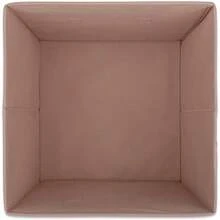 DII Contenedores plegables de almacenamiento de tela para guarderías, oficinas, armarios, decoración del hogar, organizadores de cubos y uso diario, 11 x 11 x 11 pulgadas, color blanco, juego de 2, pequeño (2)(Rosa Small - Set of 2) - Multicolor - Ver 7