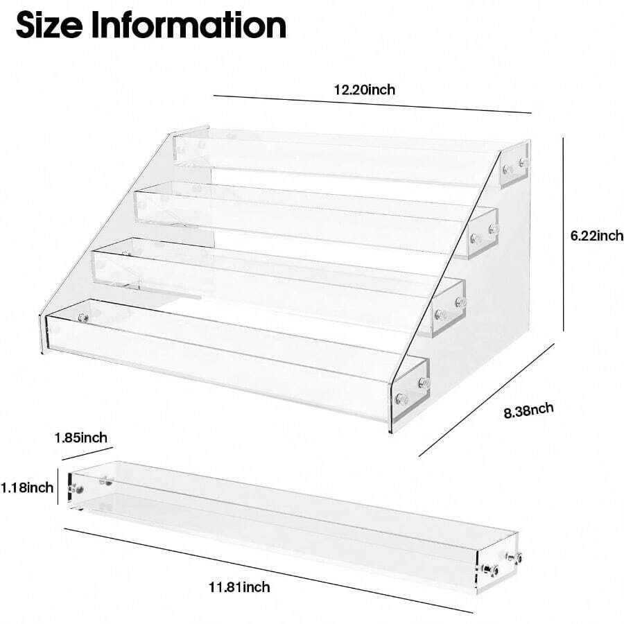 Acrylic Display Shelf, Risers Display Stands, Perfume Organizer ...