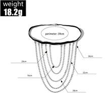 Sexy Leg Accessories, Multi Chain Leg Chain, Gold Sexy Thigh Chain, Women's Diamond Multi-Layer Clip Bead Chain, Body Chain - Multicolor - View 7