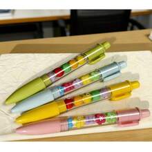 2pcs Cute Cartoon Ballpoint Pens, Fashion High-Quality Quick-Drying Ballpoint Pens, Pressing Design, Smooth Ink Flow, Comfortable Grip, 0.5mm Black Ink, Suitable For Notebooks, Exams, Office Supplies And Student Gifts, Essential For Back To School Season - Multicolor - View 6