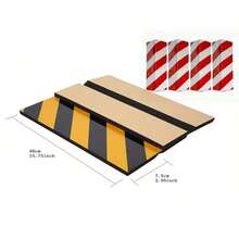 4/1件装强力自粘车库护角条——无需钻孔。泡沫缓冲条带反光警示胶带。适用于保护轿车、卡车、停车场墙壁以及保险杠。无需钻孔，安装简便。