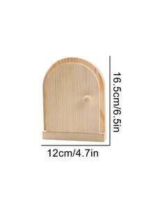 木质装饰隐藏式插座 - 无需钻孔的墙壁插座框，木质仙女门设计 | 适用于厨房、卧室、客厅、儿童房的装饰盖板