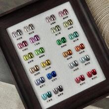 1 件装全息铬粉，闪亮亮片美甲粉，配双头眼影刷，适合美甲装饰