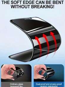 Zestaw matowych folii ochronnych (2 sztuki) kompatybilnych z 15/17 Pro Max/17 Pro/1716 Pro Max/16 Pro/15 Pro Max/15 Pro/14/13/12/11 – folia chroniąca przed odciskami palców, bez pęcherzyków powietrza, łatwa w aplikacji, matowa miękka folia chroniąca przed odciskami palców, folia chroniąca przed odciskami palców | Matowa tekstura folii ochronnej | Powłoka chroniąca przed odciskami palców, niezbędna do ochrony ekranu, do użytku w domu i biurze. Daily Shield Office Home Ochraniacz ekranu telefonu Akcesoria do telefonu Ochraniacz ekranu chroniący przed szpiegowaniem, wodoodporny, odporny na wstrząsy, odporny na upadki, odporny na zarysowania. - Czarne - Zobacz 4