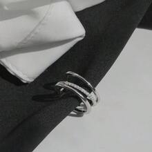 Anillo de Mujer TREENEST Anillo Ajustable para Mujer con Circonita Cbica, Anillos de Mujer Brillante y Elegante Anillo de Boda Regalo para Mujeres Tamao Universal - Pago - Ver 2