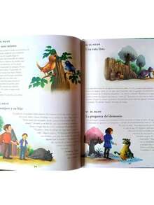 LIBRO PARA NIÑOS- LITERATURA INFANTI. 365 CUENTOS CON ENSEÑANZA. Es una colección especial que ofrece una historia diaria llena de valores para los más pequeños. Con relatos breves y fáciles de entender, el libro enseña honestidad, respeto, solidaridad y trabajo en equipo a través de cuentos divertidos y conmovedores, ideales para leer antes de dormir o en momentos de calma. Cada historia invita a reflexionar y a comprender mejor el mundo, desarrollando empatía y buenas actitudes. Sus ilustraciones hacen la lectura aún más mágica. Es la opción perfecta para padres y educadores que buscan fomentar valores mientras los niños disfrutan de un año completo de aprendizajes y aventuras. - Libro único - Ver 4