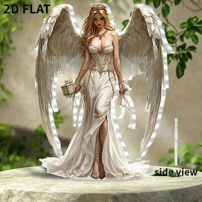 New Arrival Cross-Border Heart-Shaped Acrylic Card Stand 2D Flat Ornament, Bohemian Style Holiday Craft