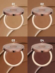 Pudaier 丝绸霜古铜色持久自然妆效古铜色修容不干燥透气彩妆面部彩妆化妆品 - #03 - 查看 8