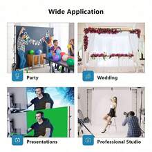 1 Set Adjustable Photography Backdrop Stand Kit, 2 Tripods, 4 Clips, Connectable Crossbars And Carrying Bag, Sizes 2*2/2*3/2.6*3/2.8*3m, Suitable For New Year, Wedding, Party Photography, Projection And Movie Screen Frame, Event Decoration - Black - View 10