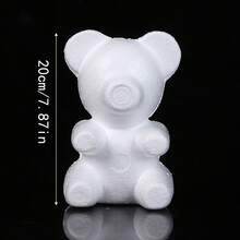 1件装DIY玫瑰熊手工套装 - 泡沫泰迪熊制作材料包，适合情人节和母亲节装饰，包含拥抱熊、多种尺寸的泰迪熊、兔子、狗狗模具及模型配件，手工家居装饰