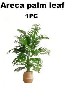 شجرة النخيل الاصطناعية الخضراء، ديكور حديث للحفلات والحدائق؛ شجرة المال دائمة الخضرة منخفضة الصيانة، نباتات اصطناعية مثالية للاستخدام الداخلي والخارجي؛ ورق شجر واقعي مفضل من قبل مصممي الديكور ومنظمي الفعاليات. (لا يشمل الحوض) - متعدد الألوان - مشاهدة 7