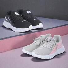 2-PAIR KIT Women's Black/Gray-Pink Sneakers – Comfortable, Anatomical And Lightweight, Ideal For Walking, Running And Gym Sizes 34-39 - REF01 黑色/灰色 粉紅色 - 查看 2