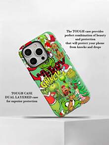 Funda navideña del , compatible con teléfonos ,  17,  16 Pro Max,  15 Pro Max,  13 y  12. Fabricada en TPU resistente, ofrece una excelente protección contra golpes y caídas. Perfecta para la alegría navideña, esta funda es un regalo ideal para familiares, amigos y seres queridos durante la Navidad y otras celebraciones. Sumérgete en el encanto caprichoso del  y comparte alegría con este encantador accesorio. - Blanco - Ver 5