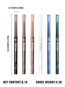 Pudaier 持久凝胶眼线笔 – 防水、防晕染、精准笔尖，打造浓郁眼妆 - 01 Black - 查看 9