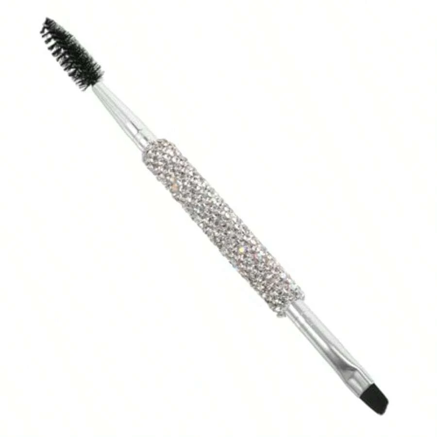 hujiajiaGenérico Cepillo de Cejas con Detalle de Rhiness Cepillo de Pestañas Angulado y para Forma Cejas Portátil para Herramienta de Multifuncional220 - Pago - Ver 1