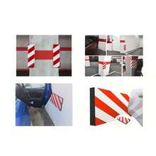 4/1件装强力自粘车库护角条——无需钻孔。泡沫缓冲条带反光警示胶带。适用于保护轿车、卡车、停车场墙壁以及保险杠。无需钻孔，安装简便。