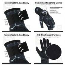 - Guantes de Neopreno 3 mm, Guantes de Neopreno, Antideslizantes, para Buceo, Surf, Kayak, Snorkeling, Vela, nautismo, Guantes de Neopreno para Hombre y Mujer - G + Color gris. - Ver 1