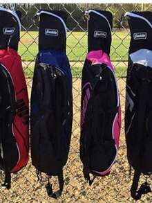 Franklin Sports Junior Bolsa para Equipo - Rosa Roja - Ver 5