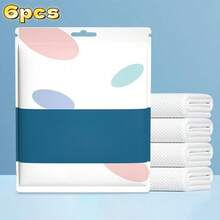 140*70cm 2/6/12pcs/Set Disposable Large Bath Towels, Perfect For Travel, Beach, Shower, Swimming, Hiking And Camping - White - View 12