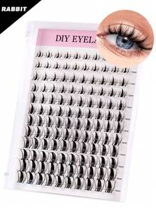 240/120pcs Eyelash Extension Kit, DIY Eyelash Extension Set, Individual Lash Cluster Kit, D Curl Eyelash Extension Set, Includes Adhesive, Sealant And Eyelash Extension Tools, Suitable For Daily Use, Travel, Weddings, Dates, Parties, Holidays (For Beginners) - màu đen - Xem 20
