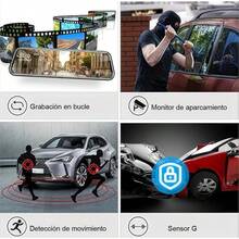 Genérico DashCam para Auto, Camara para Carro, 1080P Cámara Frontal para Automovil, Vista Interna Delantera Trasera, Pantalla de 10 Inch - 1 - Ver 4